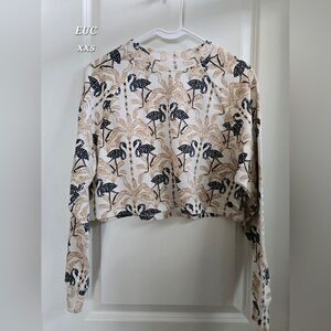 Lilly Pulitzer Lil Stir It Up Coconut Cropped Sweatshirt